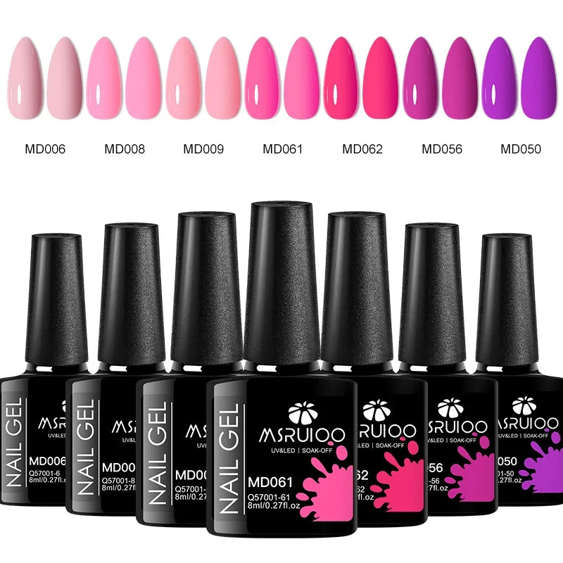 7pc Nail Gel Polish Set DIY Nail Art Design All For Decoration Soak Off UV Gel Long Lasting Manicure Painting Gel Vernis Kits Tri Light Beauty