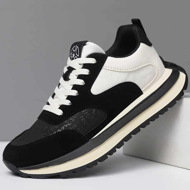Men Shoes 2025 Spring Autumn New Fashion Comfortable Height Increase Casual Running Shoes Breathable Non Slip Platform Sneakers Pi-Mart