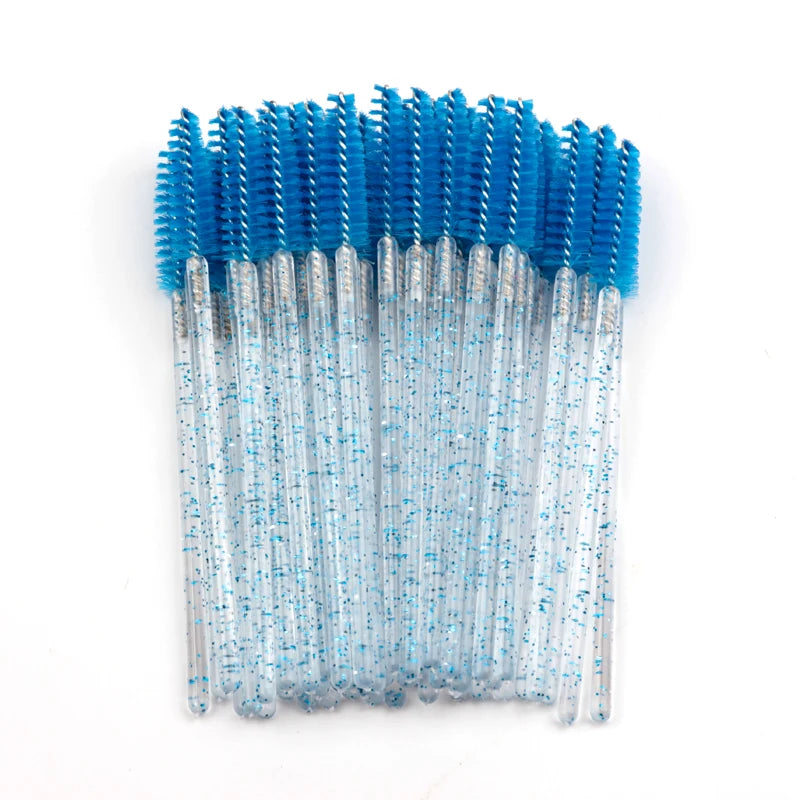 5/50Pcs Black Lashes Brush Cosmetics False Eyelashes Supplies Reusable Makeup Brushes Eyebrow Brush Mascara Wands Make Up Tools Pi-Mart