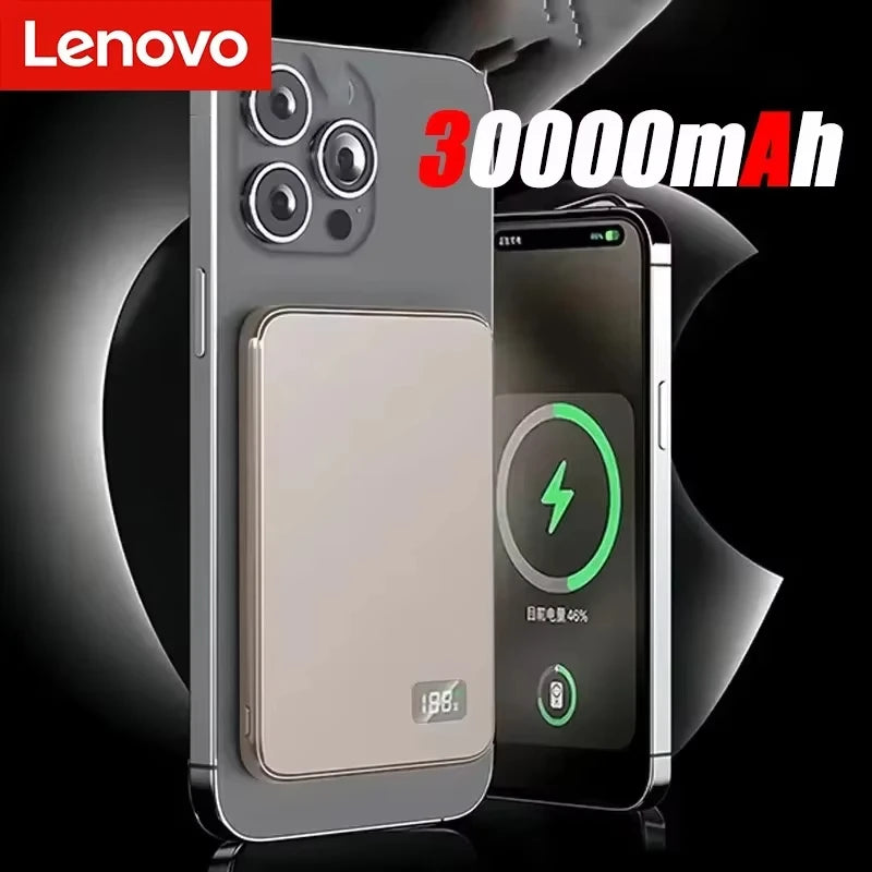 Lenovo Magnetic Wireless Power Bank PD22.5W Fast Charging Magsafe External Battery 500000mAh For iPhone Xiaomi Pi-Mart