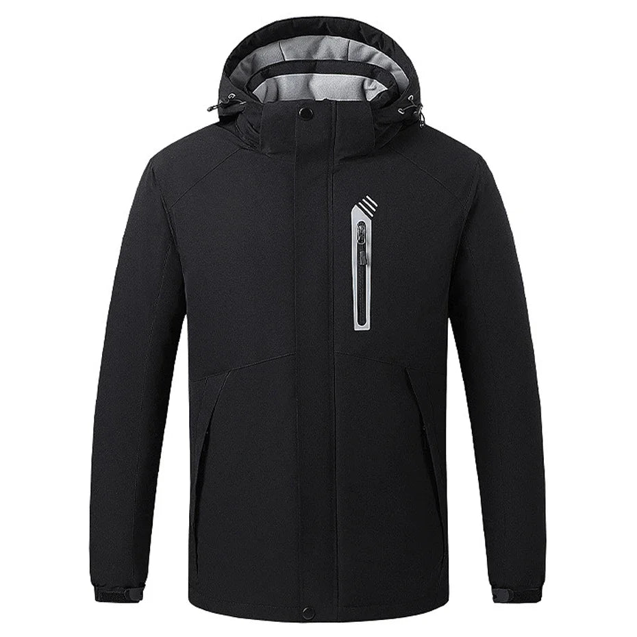 Heating Jackets Men Winter Warm Heated Windbreaker 8 Zones Electric Heated Coat Waterproof Coat Plus Size 5XL Outerwear Male Pi-Mart