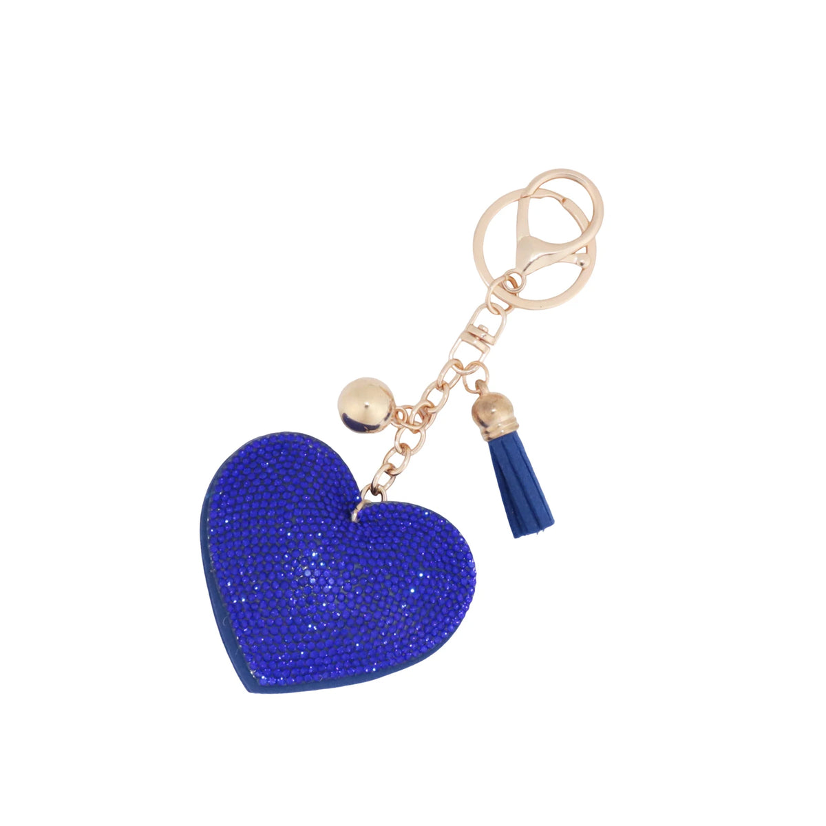 Rhinestone Heart Finger Keychain Bling Crystal Strap Pendant for Key Keychain Handbag Wallet Key Accessories Gift for Women Pi-Mart
