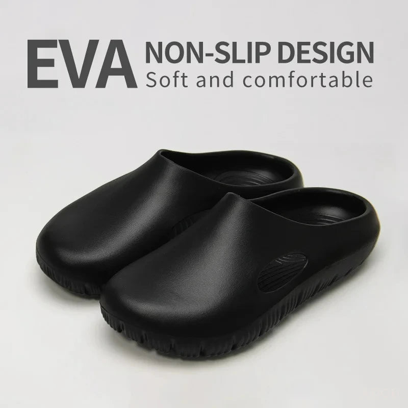 EVA Bread Men's Anti-Slip Odor-Resistant Outdoor Sandals Sports Beach Slippers for Casual Comfortable Footwear Pi-Mart