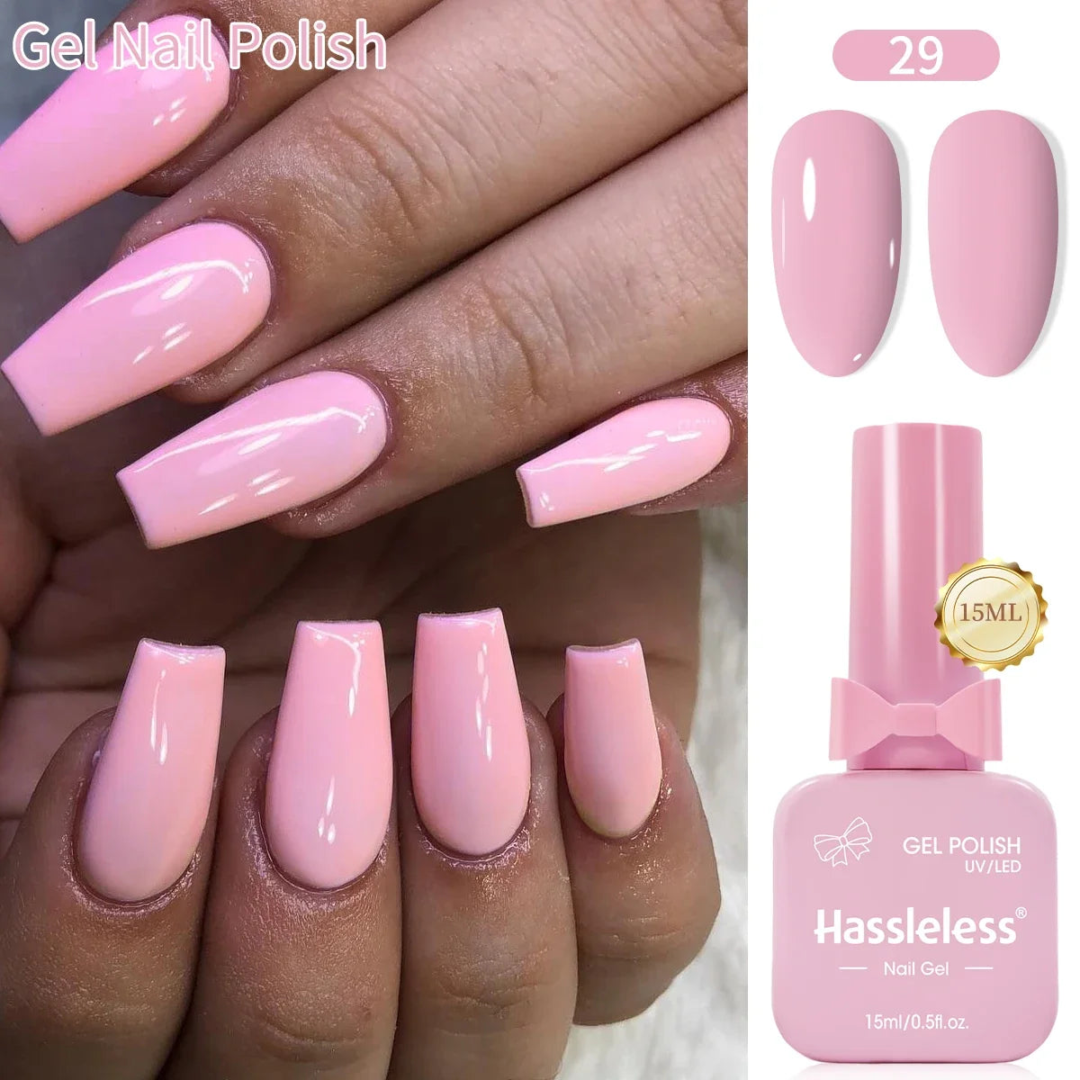 Single-use 15ml gel nail polish, convenient for home or salon manicures, easy to remove. Tri Light Beauty
