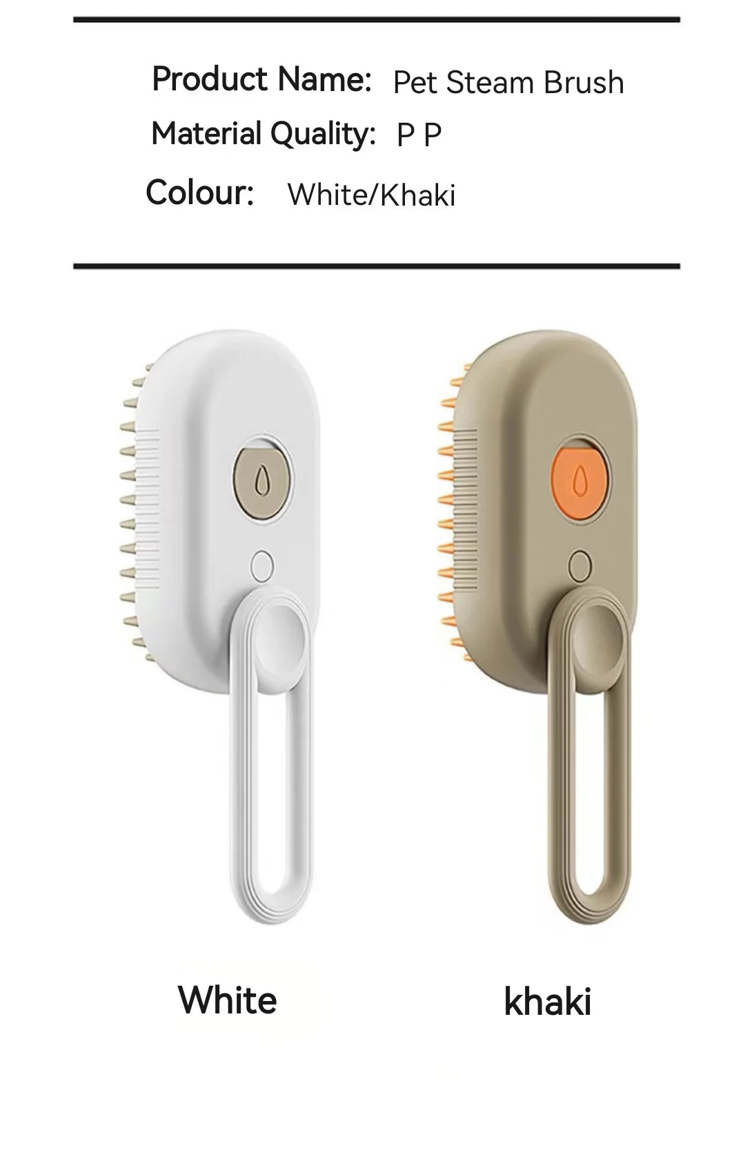 3-in-1 Dog Hair Brush Cat Hair Brush Electric Pet Cleaning Brush Steam Spray Brush Massage Hair Removal Comb Anti Flying Brush Pi-Mart