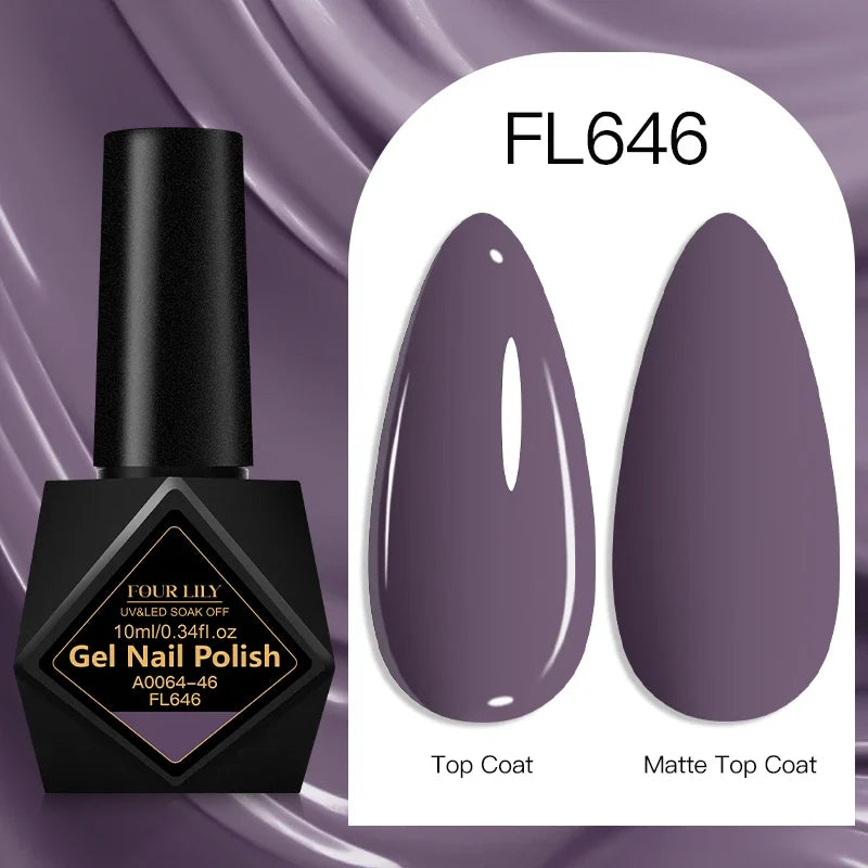10ml Gel Nail Polish 162 Colors Nail Supplies Vernis Semi Permanent Nail Art Manicure Soak Off LED UV Gel Nail Varnishes Summer Tri Light Beauty
