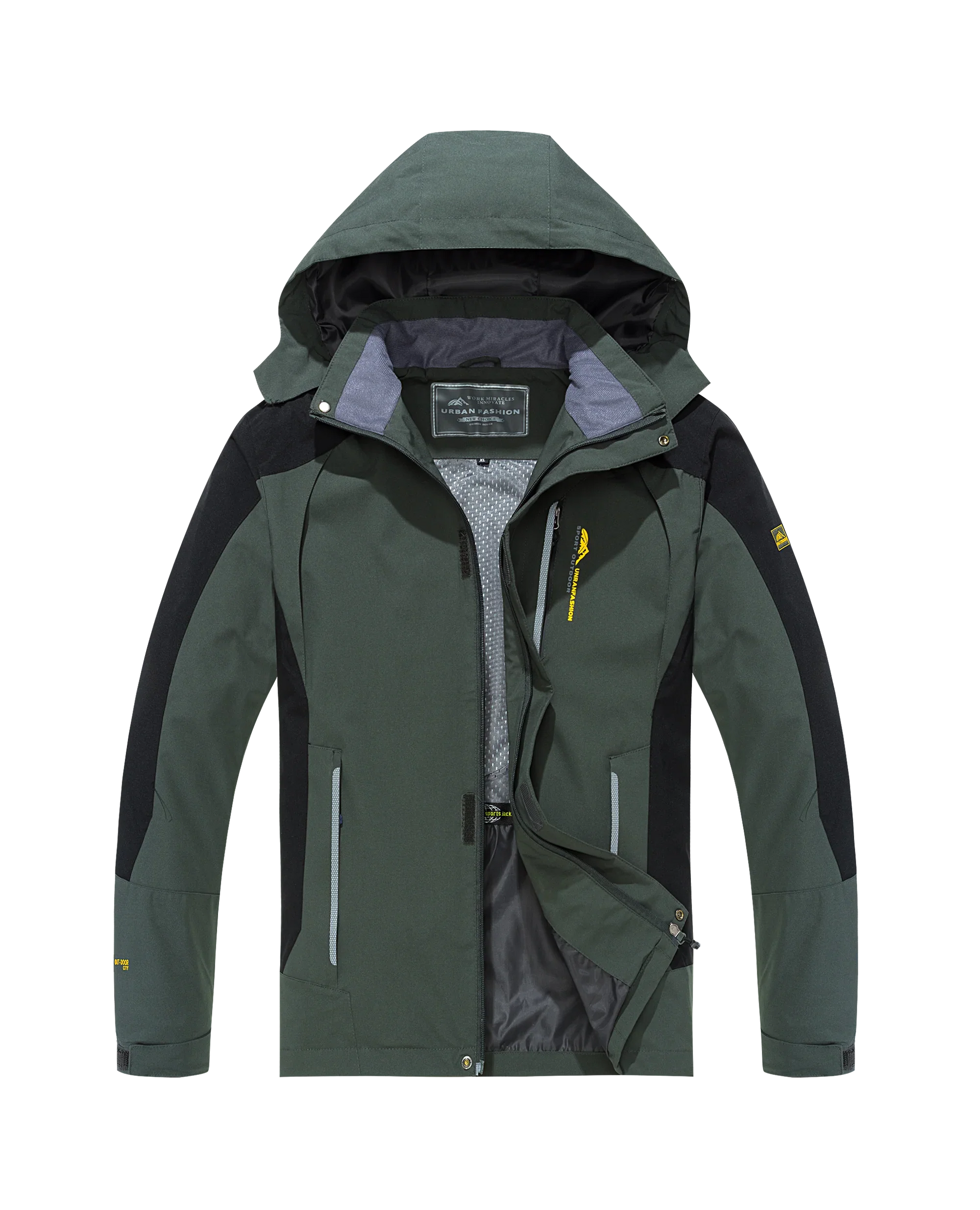 Men's Waterproof Hiking Jacket Large Size Windproof Windbreaker Camping Hunting Running Trekking Fishing Coat Men Outdoor LadyShow.Store