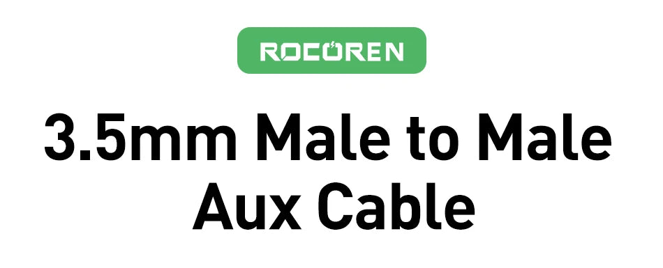 Rocoren Audio Cable 3.5 mm Jack Male to Male Aux Cable For Phone Headphone Car MP3 Speaker Computer 3.5mm Jack Aux Wire Cord 5M Pi-Mart