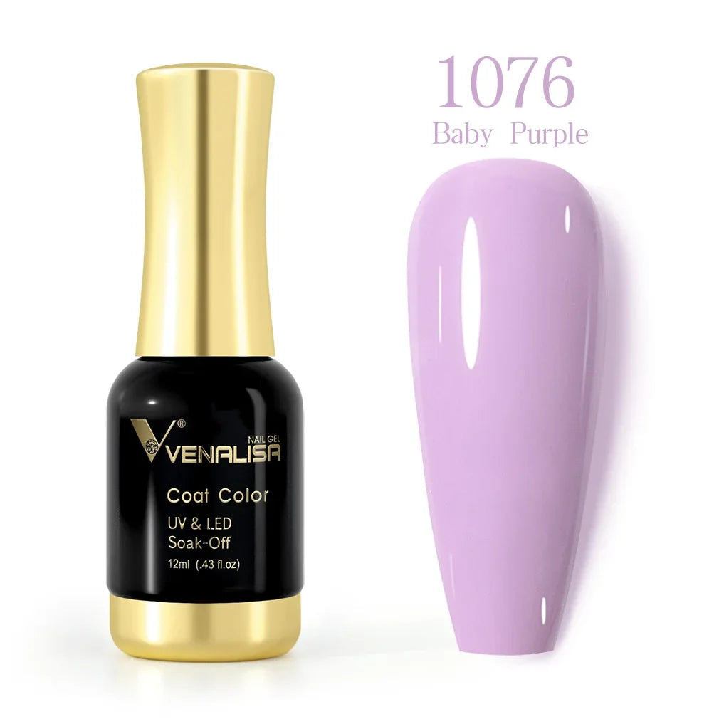 VENALISA Nail Gel Varnish TPO FREE Soak Off UV LED Organic Odorless Enamels Nail Art Colors 12ml 120Colors UV Gel Nail Polish Tri Light Beauty