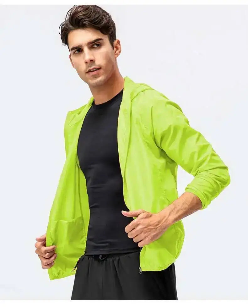 Fishing Rain Wind Breaker Coat For Men Women Waterproof Jacket Hiking Climbing Clothes Sun Protection Quick Dry Rain Coat Pi-Mart