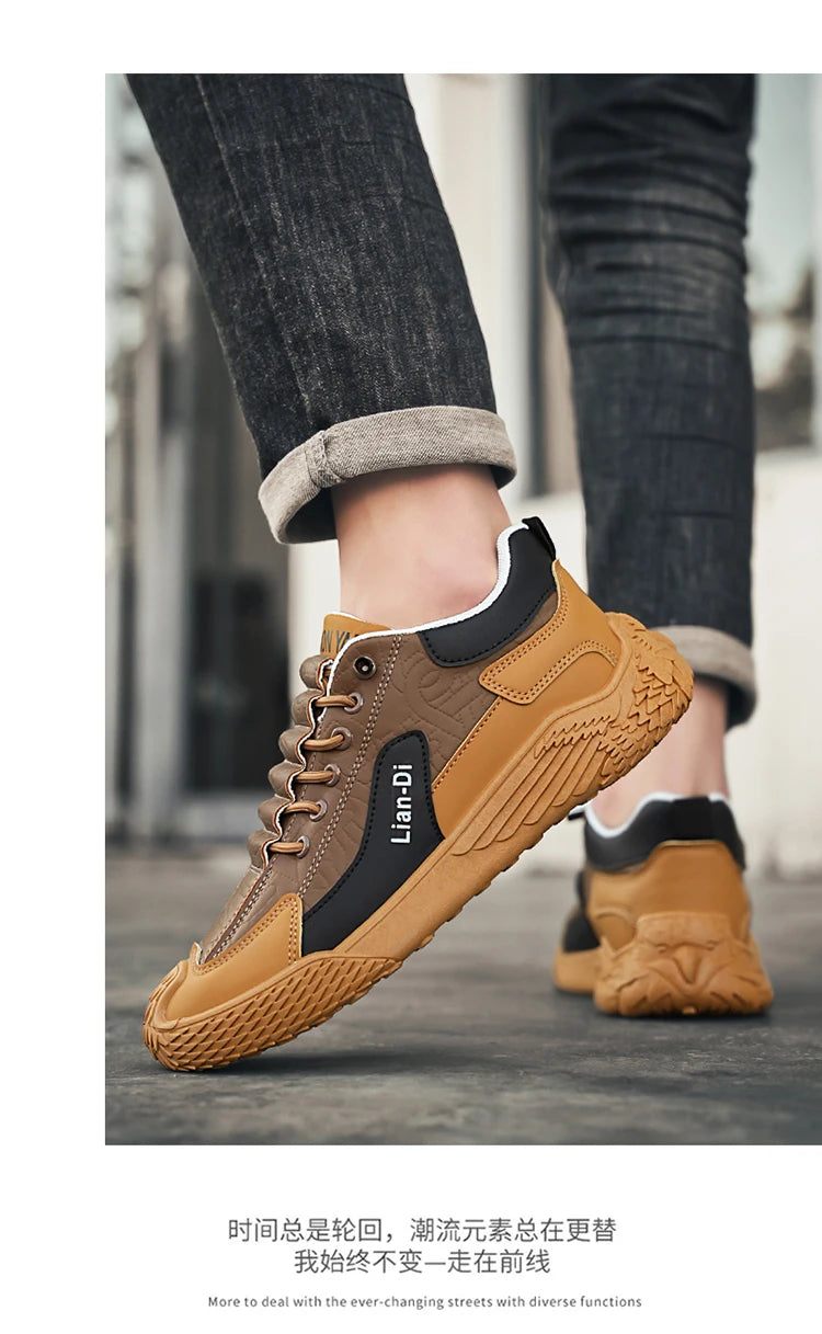 Spring and Autumn Fashion Elastic Band Sneakers for Men, Versatile Trendy Casual Shoes, Student Running Shoes, Soft-Soled Lightweight Men's Shoes Pi-Mart