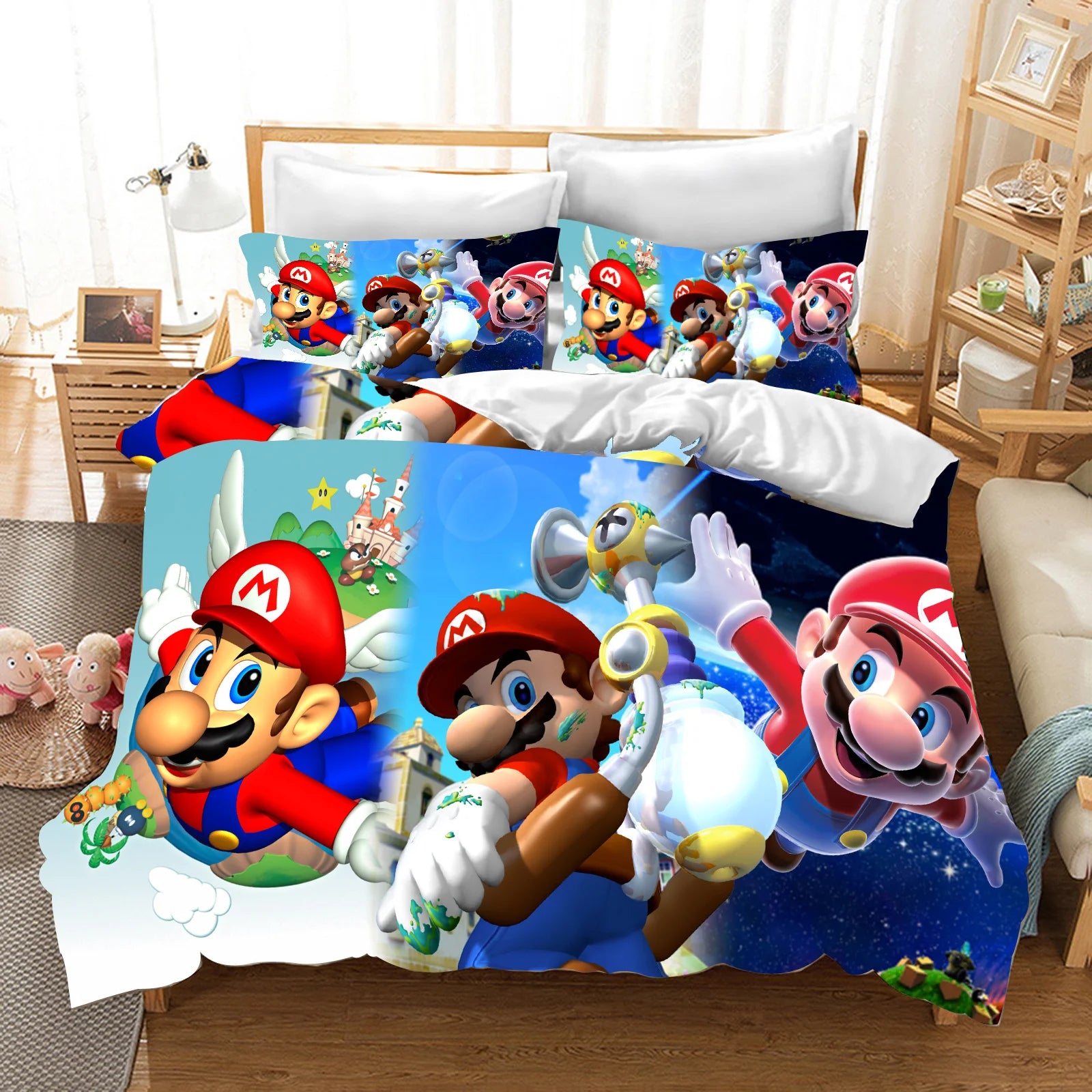 Anime Cartoon Duvet Cover 3D Printing Cute Children's Bedroom Set Polyester Adult Gift  2/3pcs Baby Bedding Pi-Mart