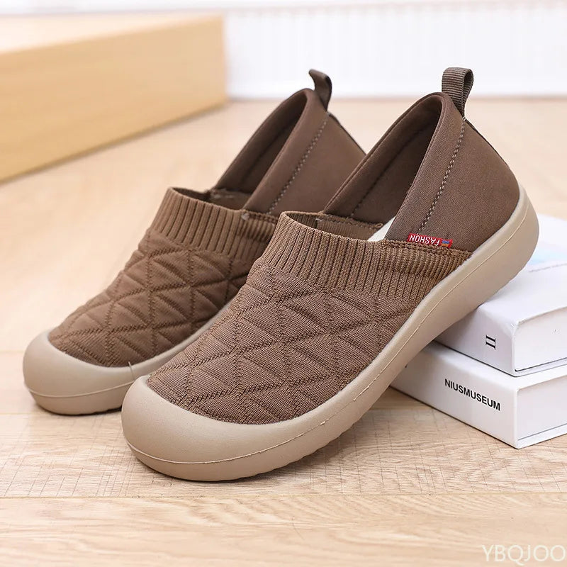 Spring and Autumn Fashion New Lightweight and Comfortable Women's Single Shoes with Soft Surface One Step Stepping Women's Shoes Pi-Mart