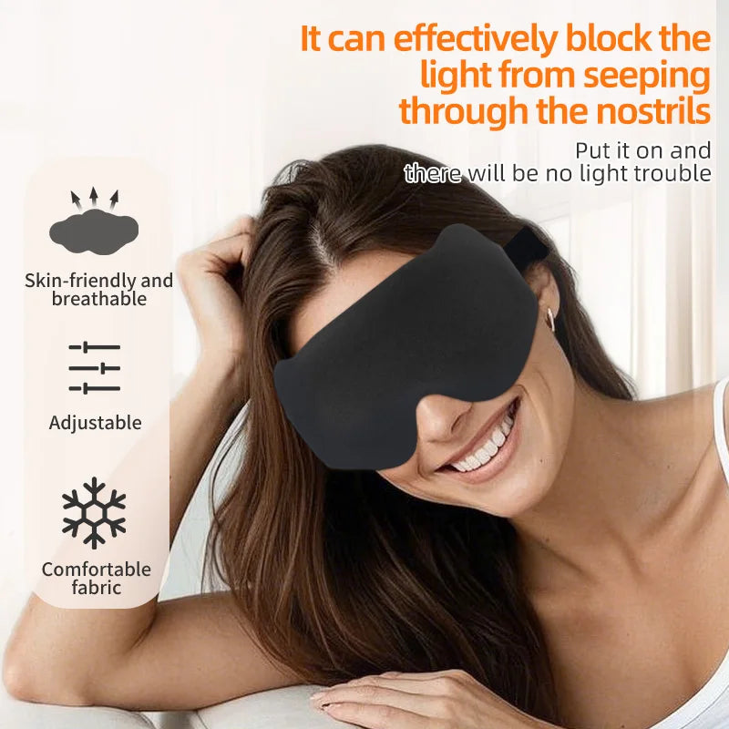 Sleeping Mask Eyepatch Blindfold Light Travel Eye Mask for 3D Sleeping Mask Slaapmasker Night Sleep Patch Portable Eyemask Pad Tri Light Beauty