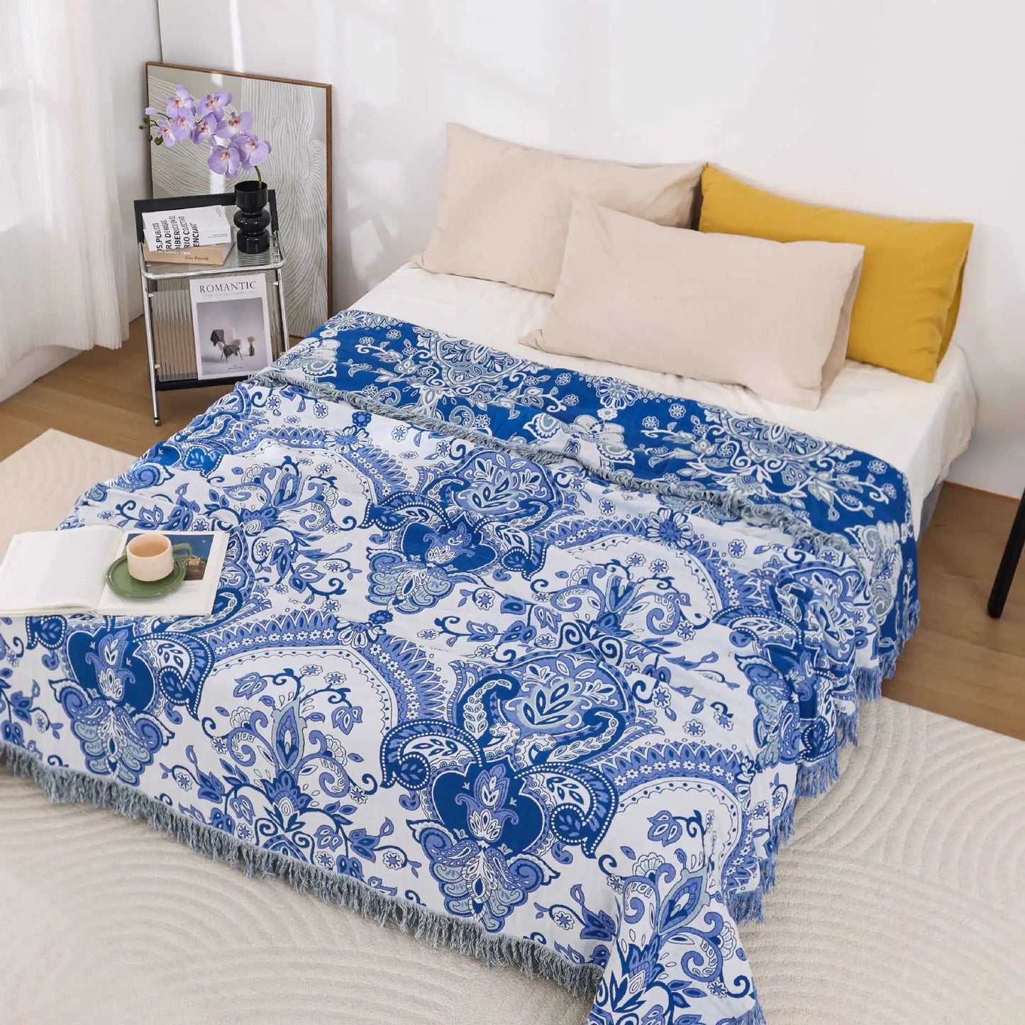 Nordic Throw Blanket For Beds Cotton Double Sided Sofa Cover Sofa Cushion Soft Blanket Leisure Bedspread Four Seasons Thin Quilt Pi-Mart