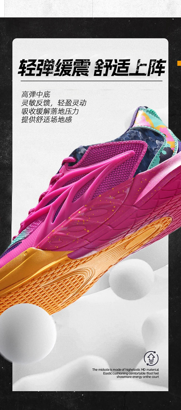 Men's Basketball Shoes Breathable Cushioning Non-Slip Wearable Runing Shoes Gym Training Athletic Basketball Sneakers for Men Pi-Mart