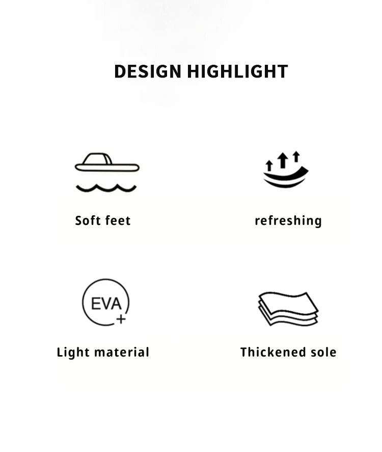 Fashion Men's Sandals Summer EVA Comfortable Anti-Slip Soft Soles House Slippers for Indoor Outdoor Wear Breathable Shower Slide Pi-Mart
