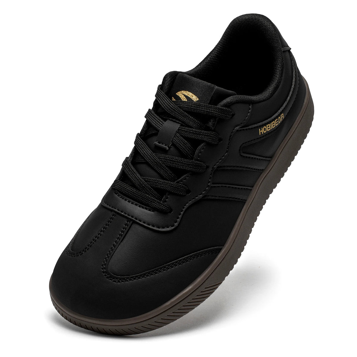 HOBIBEAR Unisex Wide Toe Shoes Artificial Leather Sneakers Casual Lace Up Retro Fashion Shoes for Women Men Pi-Mart