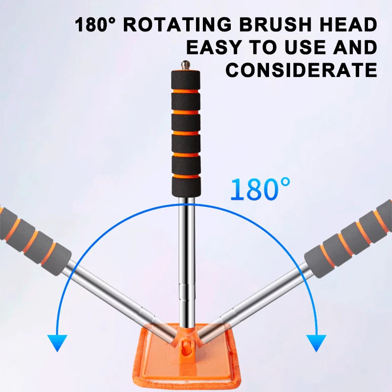 SEAMETAL Car Front Windshield Defogging Brush Telescopic Long Handle Car Household Glass Clean Brushes Dust Remover Tool Pi-Mart