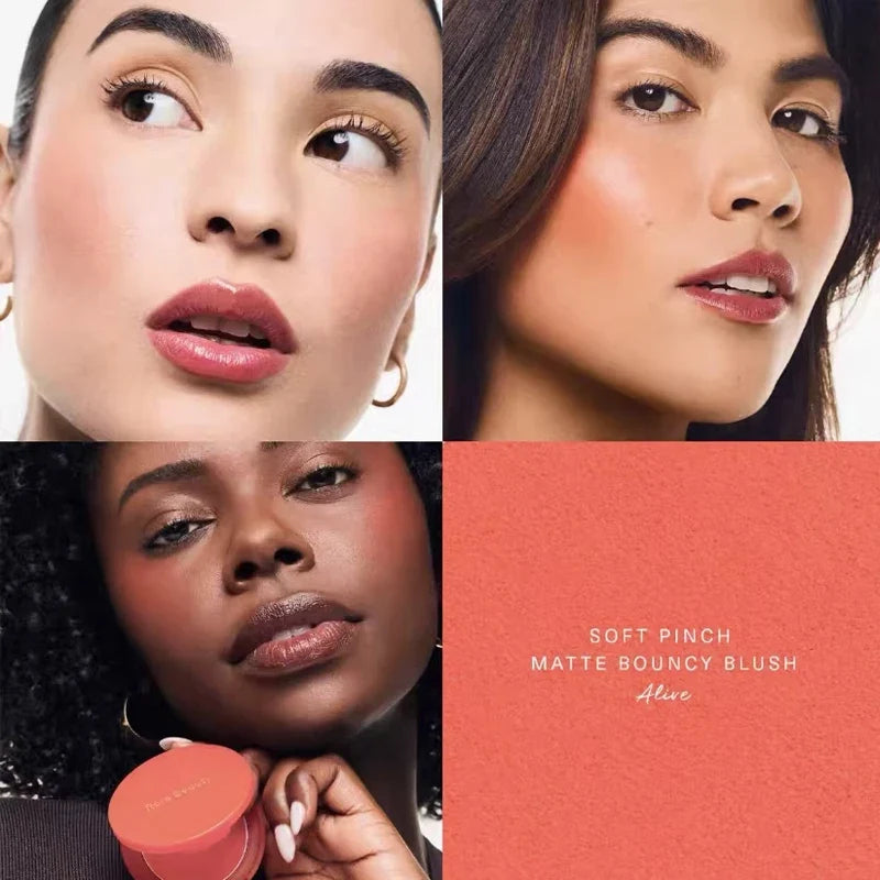 Rare Beauty New Product Frost-to-powder Mashed Potato Matte Air Cushion Blush Cream Liquid Blush Long-lasting Lipstick Lip Gloss Tri Light Beauty
