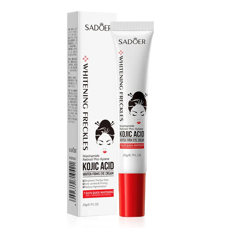SADOER Kojic Acid Retinol Eye Cream Anti Dark Circles Remove Eye Bags Moisturizing Firming Beauty Eyes Skin Care Products Tri Light Beauty