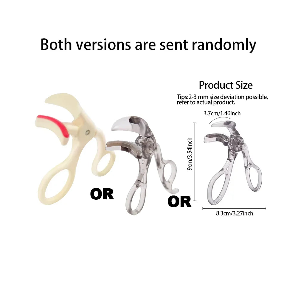Dual-Type Eyelash Curler with Comb – Wide & Partial Clip Options, Waterproof, Long-Lasting, Natural Curl, Unisex Certified LadyShow.Store