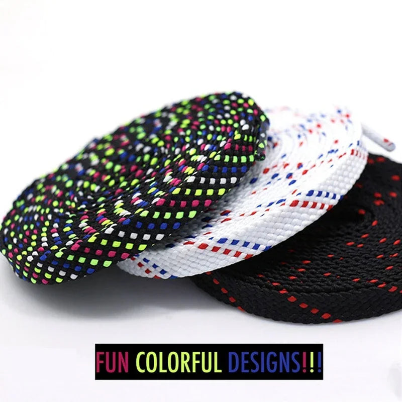 Classic Shoelaces for Sneakers Flat Mixed-colors Shoe laces AF1/AJ Shoelace Elastic Laces Shoes 100/120/140CM Strings 1Pair Pi-Mart