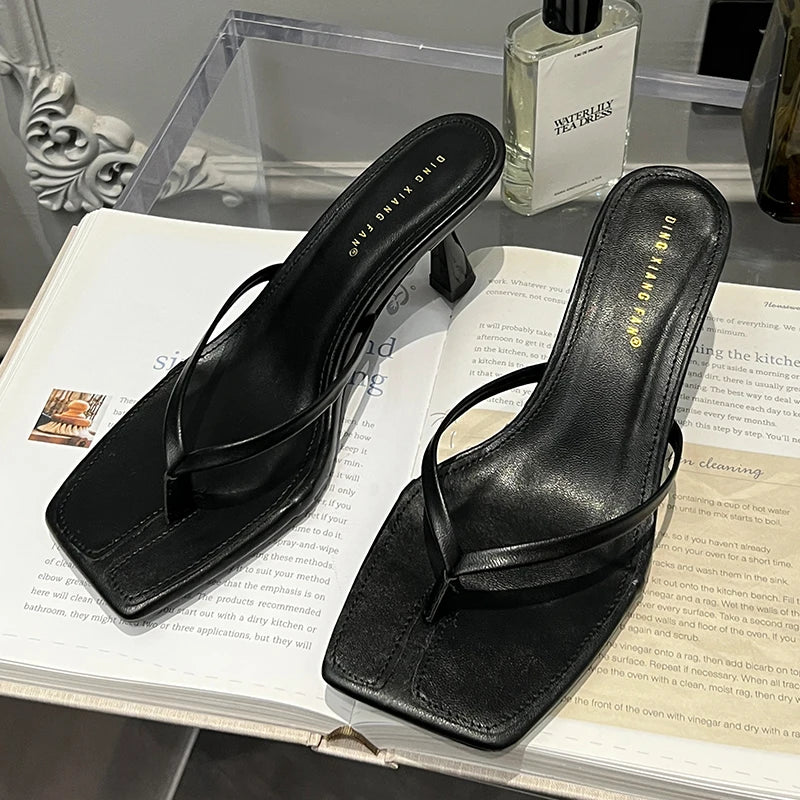 Female Summer Sexy Heels Sandals Slides Ladies Shoes Fashion Women Pumps Flip Flops Luxury High Heels Slippers Shoes LadyShow.Store