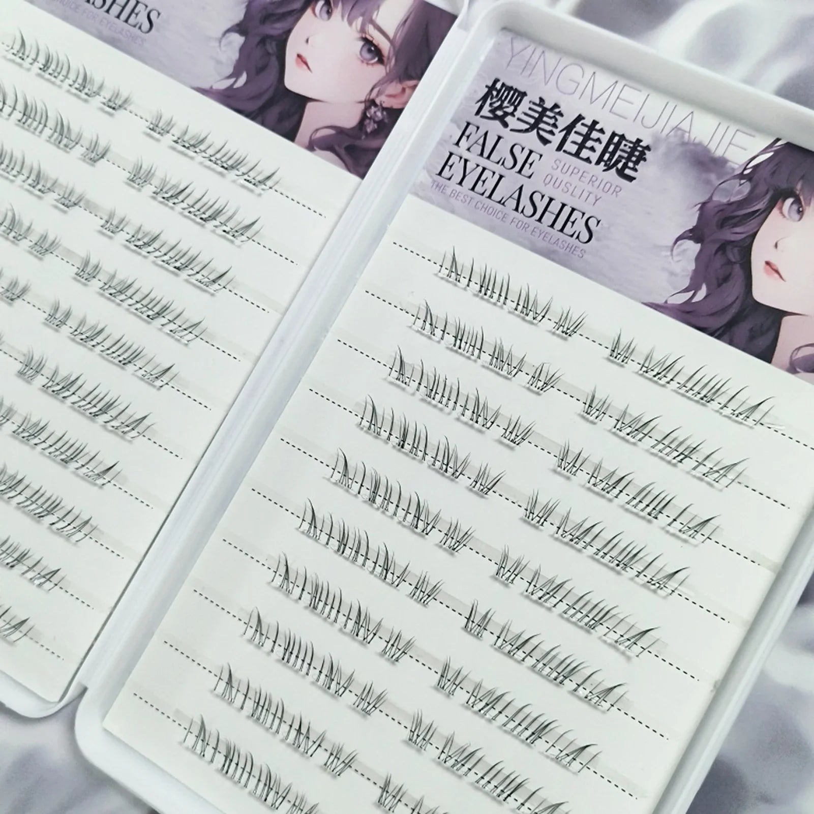 Natural Looking Lower Fake Eyelashes Wispy Cosplay Individual Lashes Cluster Comic False Eyelashes For Beauty Perfect Eye Makeup Tri Light Beauty