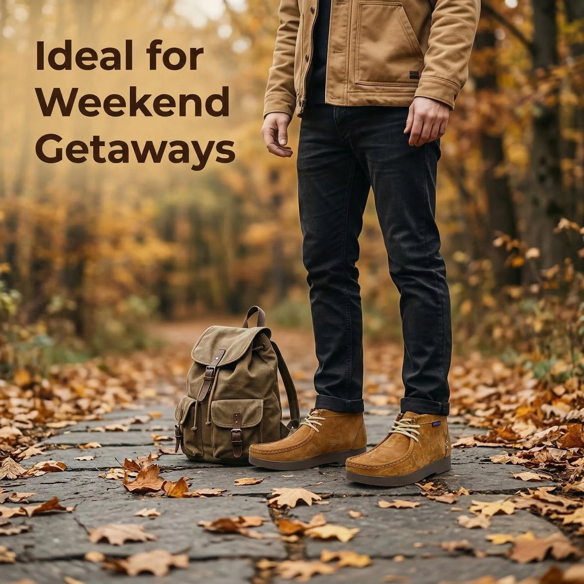 Men's Premium Leather Handcrafted Sewn Boots Elegant Mocassin Man Shoes, Chelsea Boots Men, Botas Para Hombre, Chukka Boots Pi-Mart