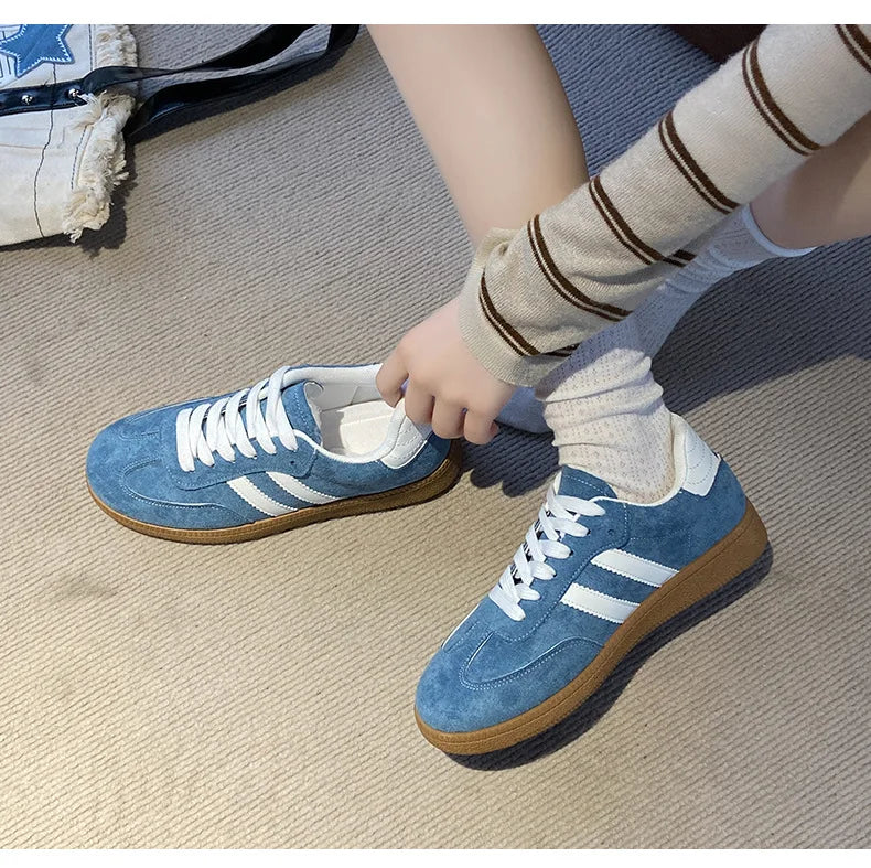 Autumn Women Casual Sports Shoes 2025 Comfortable Non Slip Outdoor Casual Shoes Soft Sole Retro Female Sneakers Zapatos Mujer Pi-Mart