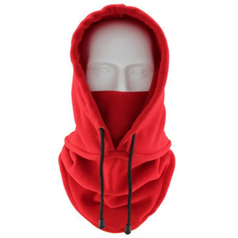 Thermal Fleece Balaclava Hat Hooded Neck Warmer Cycling Face Mask Outdoor Winter Skiing Sport Face Mask Men Cycling Masked Caps Pi-Mart