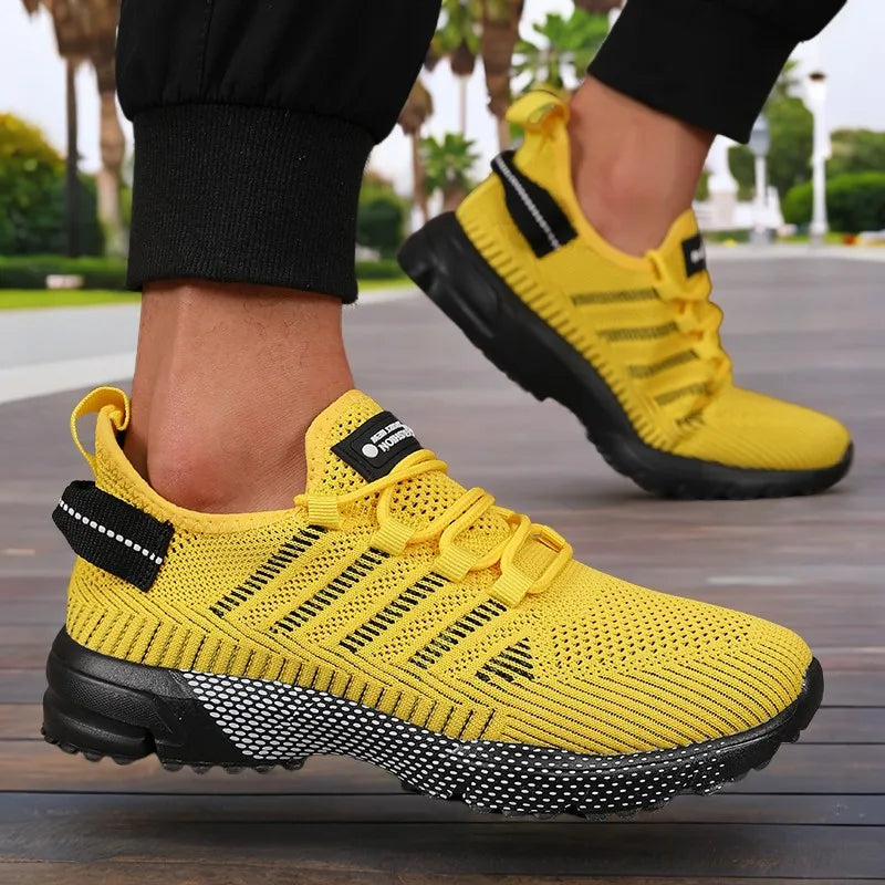 New Men's Sneakers Thick Sole Comfortable Casual Shoes Lightweight Breathable Fashion Running Shoes Luxury Male Tenis Masculino Pi-Mart