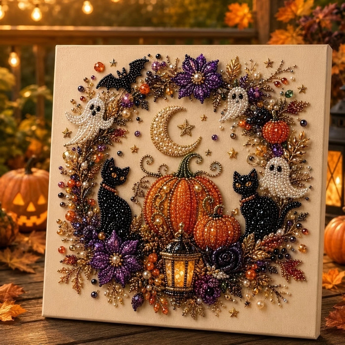 Originality Diamond-Painting Kit Holiday Pearl Diamond-Painting Art DIY Assembly Craft Activity Home Decor Christmas Gifts Pi-Mart