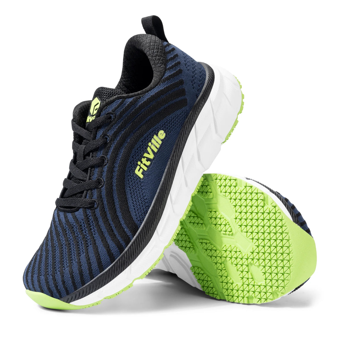 FitVille Wide Toe Box Shoes for Men Cushioned Well Extra Wide Width Shoes Non Slip Wide Lightweight Breathable Running Shoes Pi-Mart
