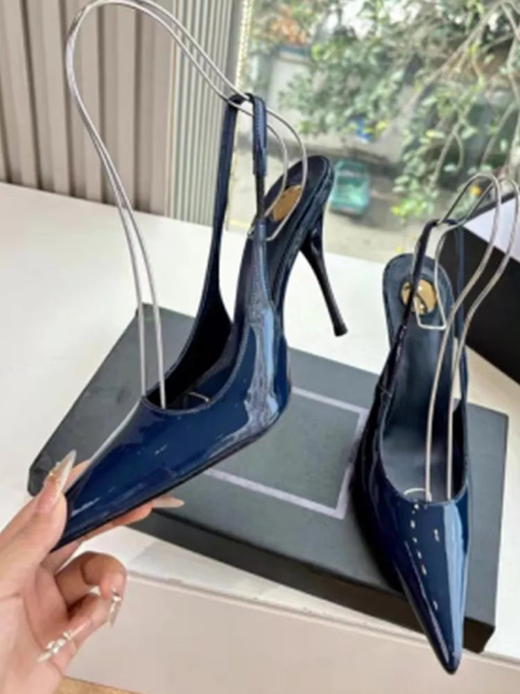 2026 Spring/Summer New Pointed Stiletto Sandals Fashionable and Sexy Party Wedding Women's High Heel Sandals LadyShow.Store