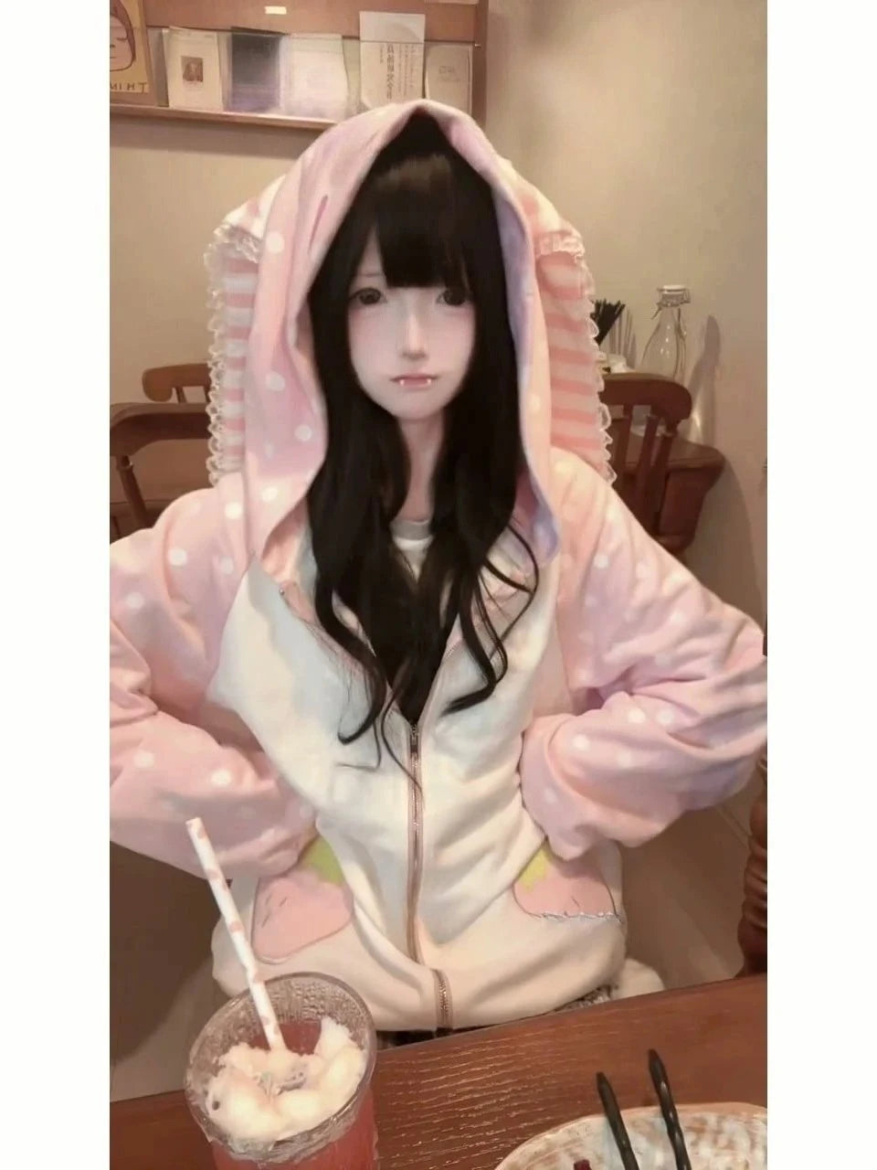 American Vintage Japanese Jacket Hooded Women 2026 Cotton Coats Outwear Design Subculture Gothic Sweatshirts Harajuku Pi-Mart