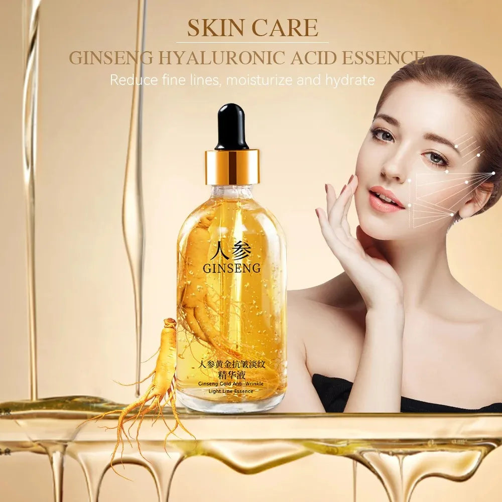 24K Gold Hyaluronic Acid Serum for Face Anti-wrinkle Anti-aging Brightening Moisturizing skincare Facial Serum Essence Face Care Pi-Mart