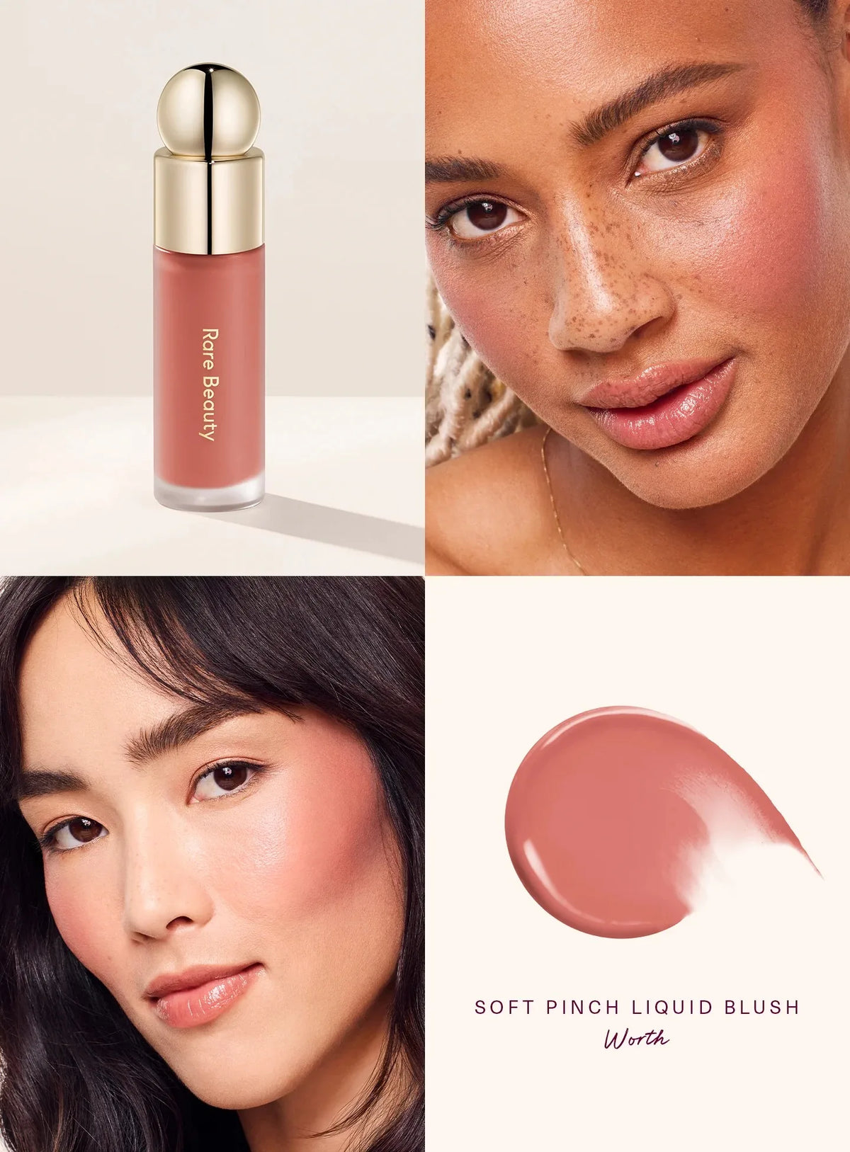 Rare Beauty Soft Pinch Tinted Lip Oil Stain Lip Gloss Delight Hope Happy Wonder Liquid Blush Makeup Cosmetics Face Eye Blusher Pi-Mart