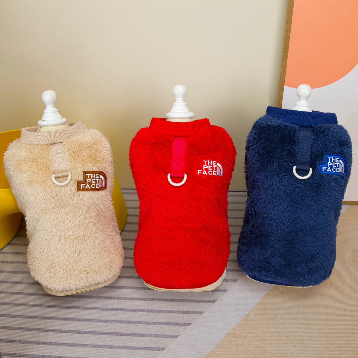 Thermal Warm Fleece Dog Hoodies Winter Dog Clothes for Small Medium Dogs,French Bulldog Chihuahua Yorkie Puppy Vest Pet Apparel Pi-Mart