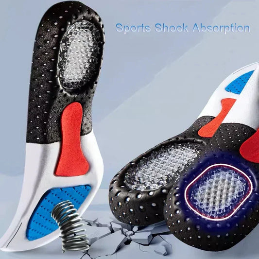 1Pair Orthopedic Insoles Memory Foam Cushion Gel Insole Silicone Arch Support Pads Sport Shoe Pad Soft Running Insert LadyShow.Store