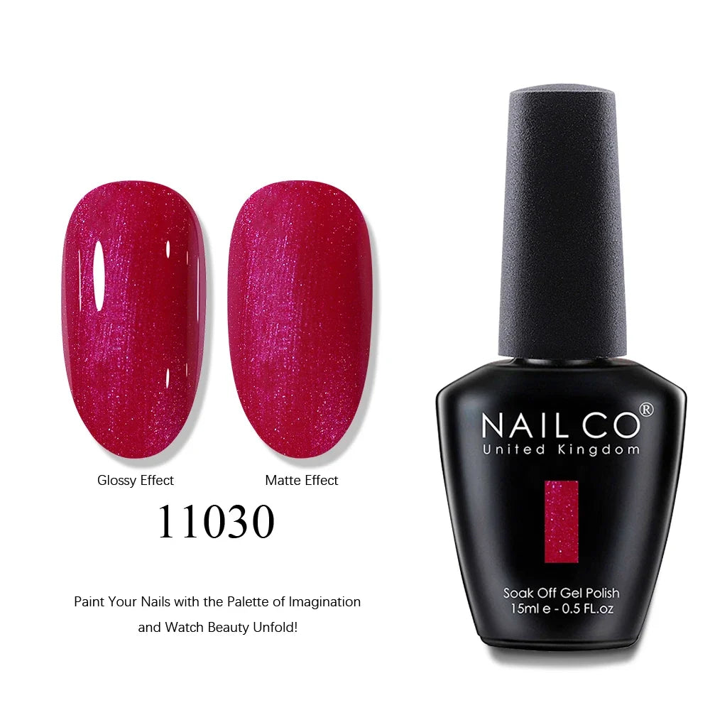 NAILCO 15ml Brown Nails Art Red Color Gel Nail Polish Semi-permanent UV Gel Polish Coffee Manicure Chocolate Hybrid Nail Varnish Tri Light Beauty