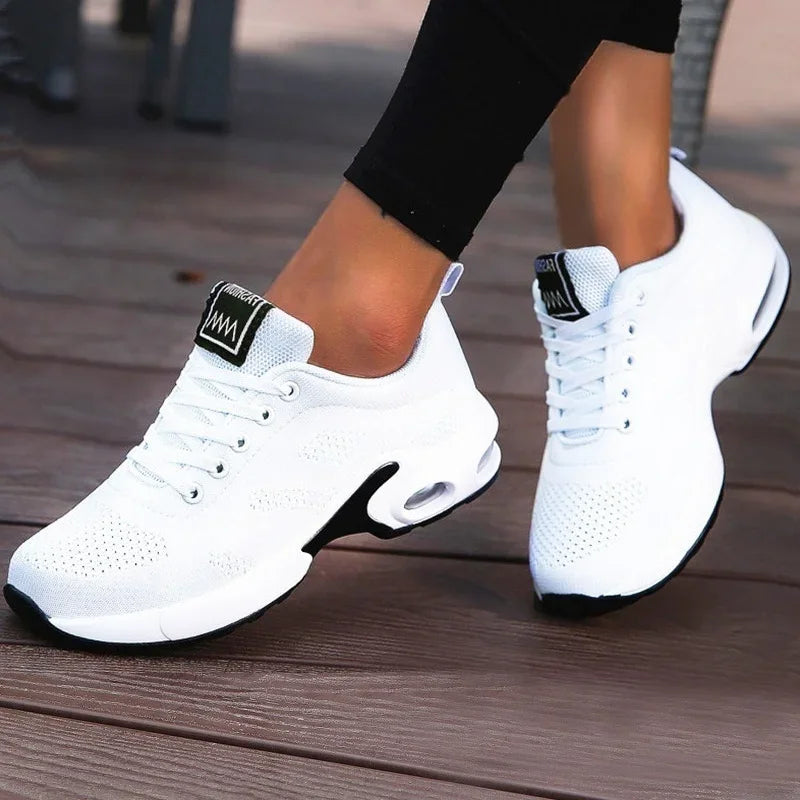 Women Platform Casual Sneakers Shoes Mesh Breathable Running Shoes Chunky Summer Sports Tenis Shoes 2024 Luxury Vulcanize Shoes LadyShow.Store