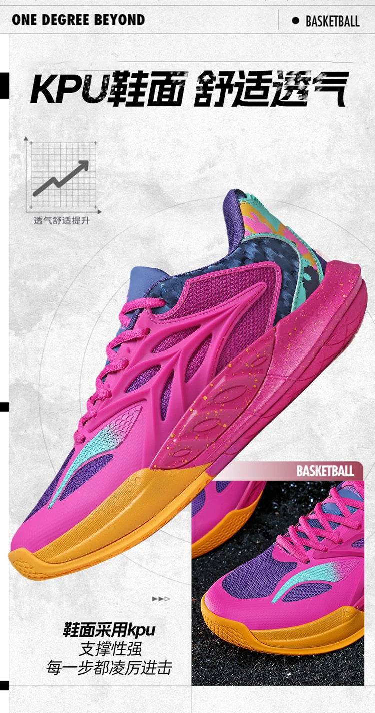 Men's Basketball Shoes Breathable Cushioning Non-Slip Wearable Runing Shoes Gym Training Athletic Basketball Sneakers for Men Pi-Mart