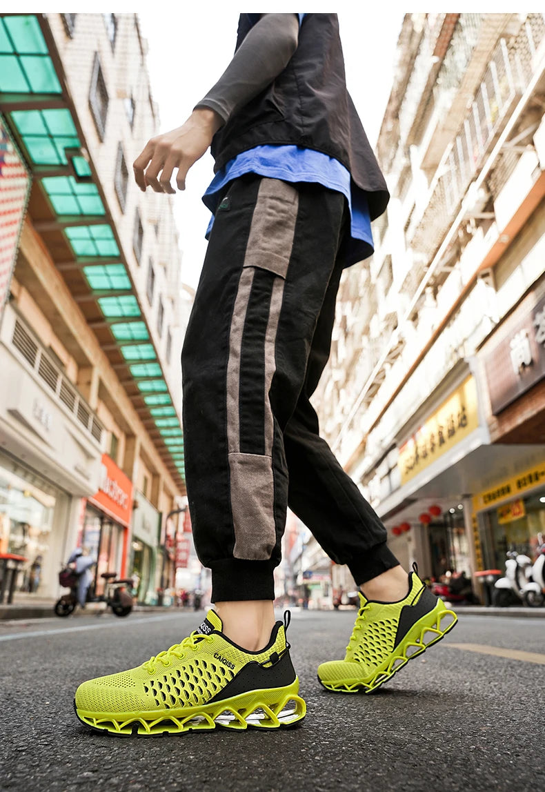 Casual Sneakers Mens Shock-absorb Running Shoes Lightweight Breathable Sports Shoes for Men 2026 New Trendy Gym Trainers for Man Pi-Mart