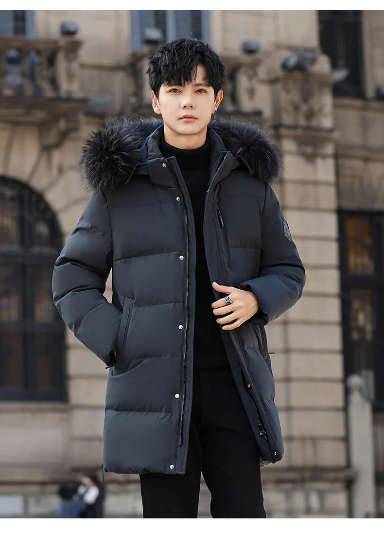High Brand White Goose Down Jacket Coat Parka Men's Clothing Winter Padded Puffer Jackets Luxury Hooded Padding Outerwear HWY309 Pi-Mart