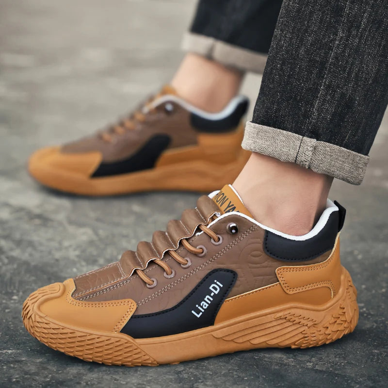 Spring and Autumn Fashion Elastic Band Sneakers for Men, Versatile Trendy Casual Shoes, Student Running Shoes, Soft-Soled Lightweight Men's Shoes Pi-Mart