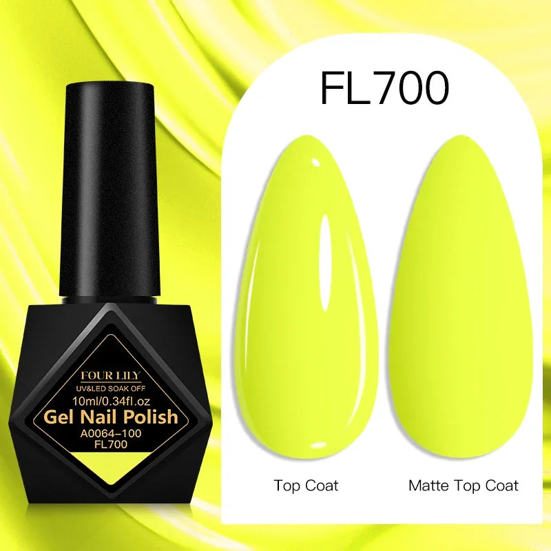 10ml Gel Nail Polish 162 Colors Nail Supplies Vernis Semi Permanent Nail Art Manicure Soak Off LED UV Gel Nail Varnishes Summer Tri Light Beauty