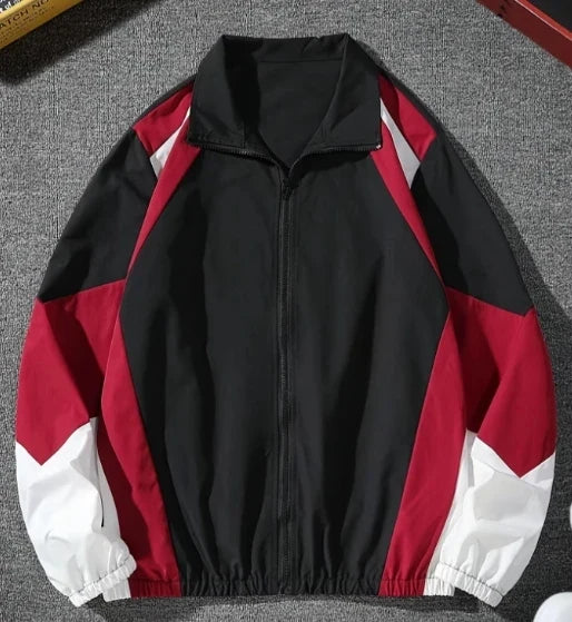 Men's Color-Blocked Jacket, lightweight, Casual, Travel, Windproof and Wear-Resistant, High-Quality Fabric, Boyfriend Gift LadyShow.Store