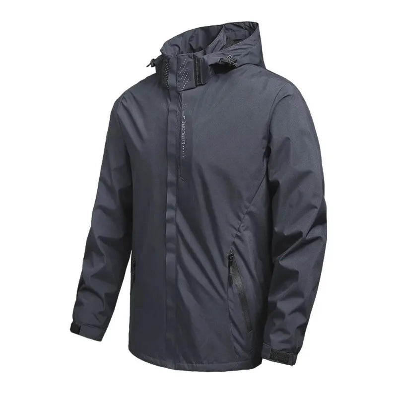 Men's Outdoor Waterproof Raincoat Lightweight Cycling Coat with Hood Streetwear Hiking Windproof Jacket Climbing Outdoor Jackets LadyShow.Store